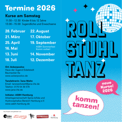 Flyer Rollstuhltanz_Seite 1, &copy; ASBH Hamburg e.V.