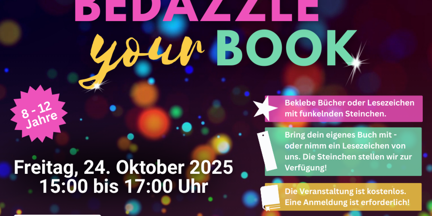 Bedazzle your Book (OPAC), © Stadtbibliothek Itzehoe