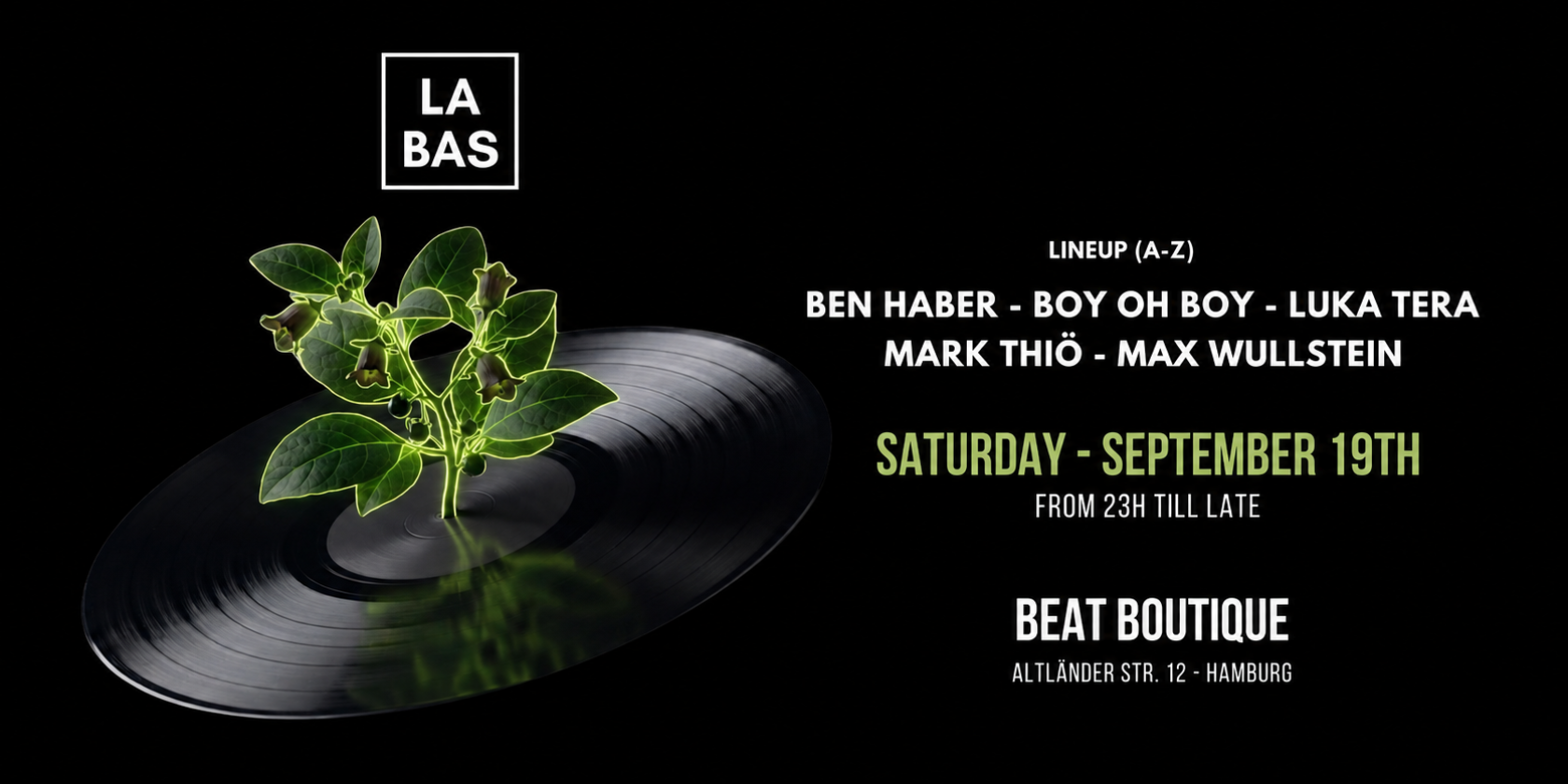 Flyer der Veranstaltung, &copy; Beat Boutique