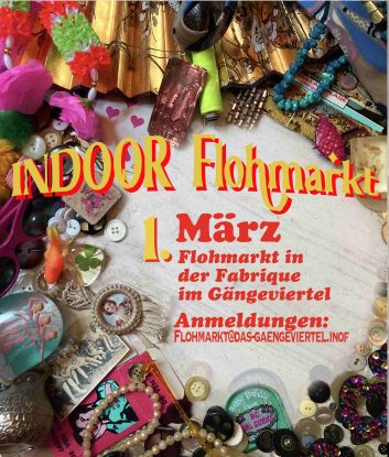 FLOHMARKT FLYER 1.3.25, &copy; Flohmi im G&auml;ngeviertel