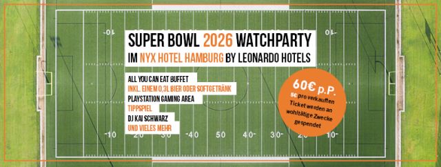 Titelbild Super Bowl Party 2026, &copy; Leonardo Hotels Central Europe