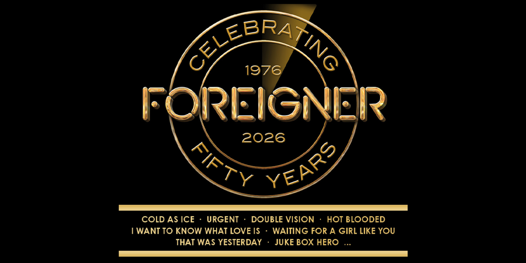 Foreigner - 50th Anniversary Tour, &copy; links im Bild