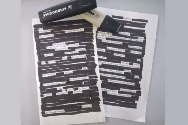 26-10-08 Blackout Poetry &copy;Josh Netzbandt, &copy; Josh Netzbandt