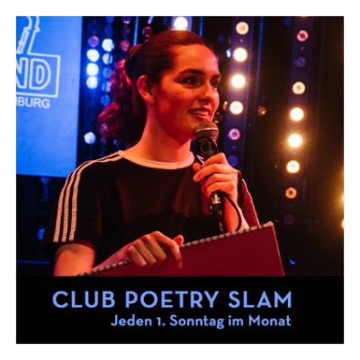 CLUB POETRY SLAM Jeden 1. Sonntag im Monat, © Michelle Jekel.