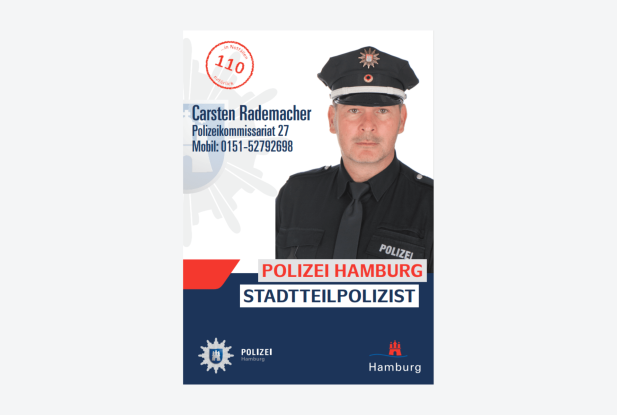 Bürgersprechstunde der Polizei in der Bücherhalle Eidelstedt, © Bücherhallen Hamburg / Polizei Hamburg