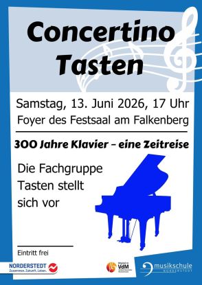 Plakat Concertino Tasten, &copy; Stadt Norderstedt