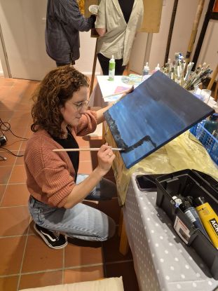 Malwerkstatt, &copy; Margret Kruse