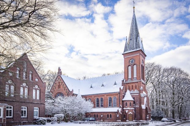 Kirche im Winter, &copy; Christuskirche Pinneberg