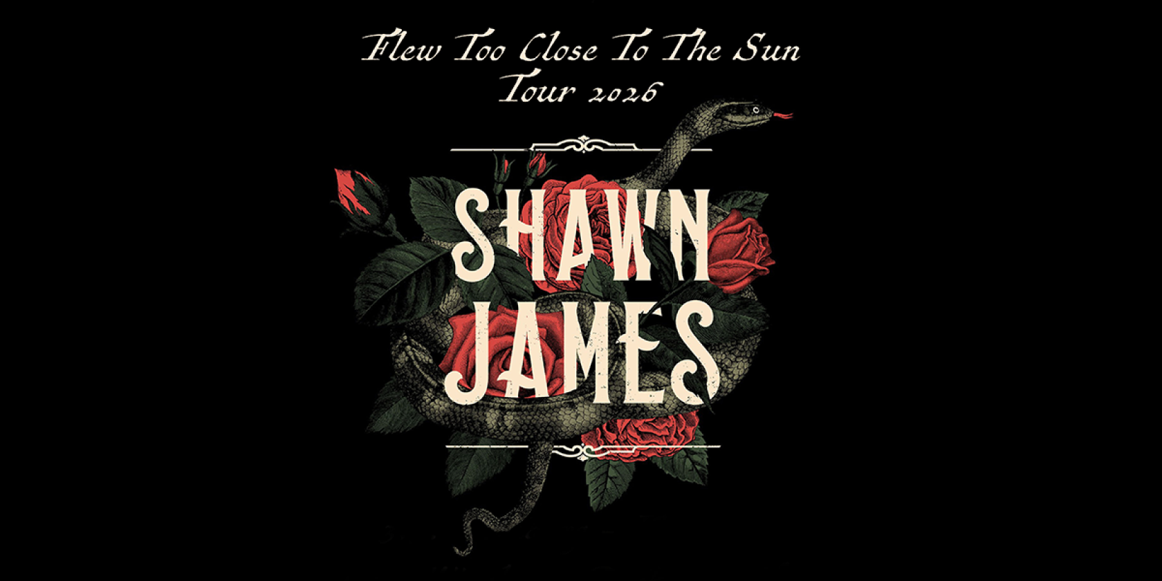 Shawn James - Flew Too Close To The Sun Tour 2026, &copy; links im Bild