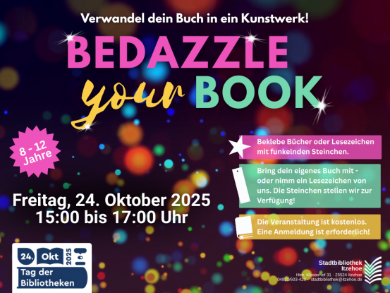 Bedazzle your Book (OPAC), © Stadtbibliothek Itzehoe