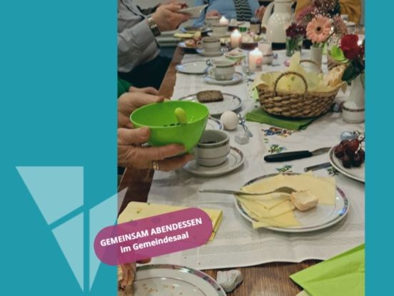 Abendessen, &copy; erstellt mit canva / Foto: A.William