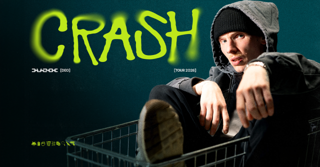 Duzoe - Crash Tour 2026, &copy; links im Bild