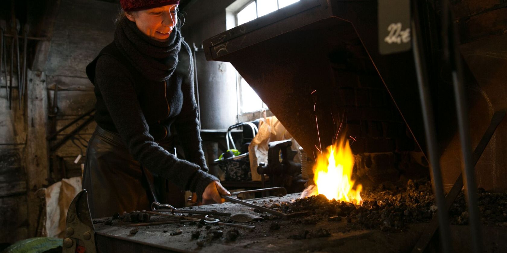 Schmiedekurs mit Dipl. Metalldesignerin Petra Schmalz, &copy; Anja Helmig Fotodesign