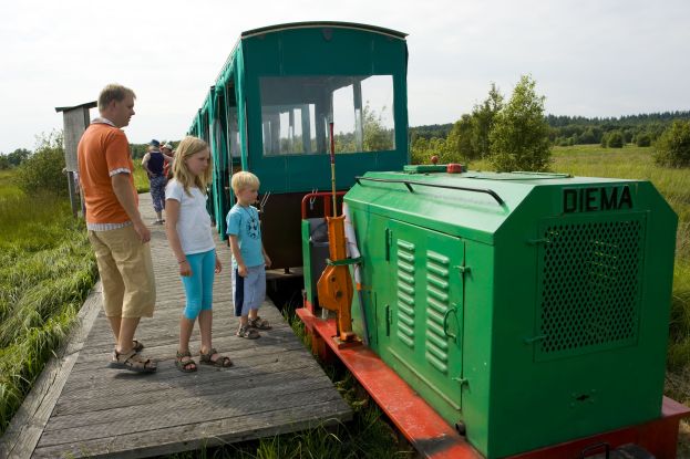 Kurze Moorbahnfahrt, &copy; Bernd Otten, MoorIZ Ahlenmoor
