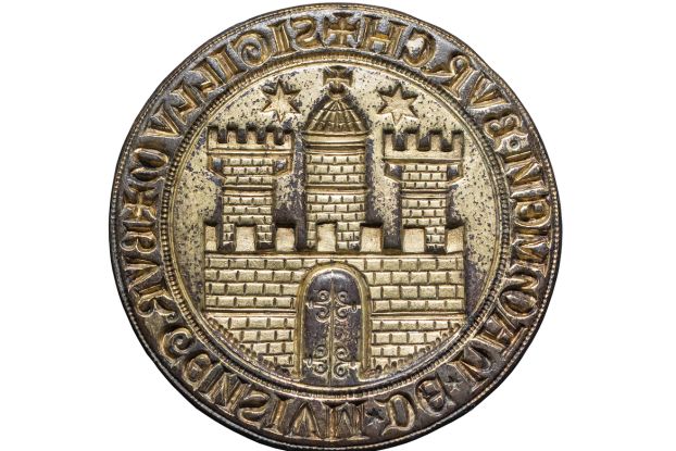 Hamburger Staatsiegel 13. Jahrhundert, &copy; Arch&auml;ologisches Museum Hamburg