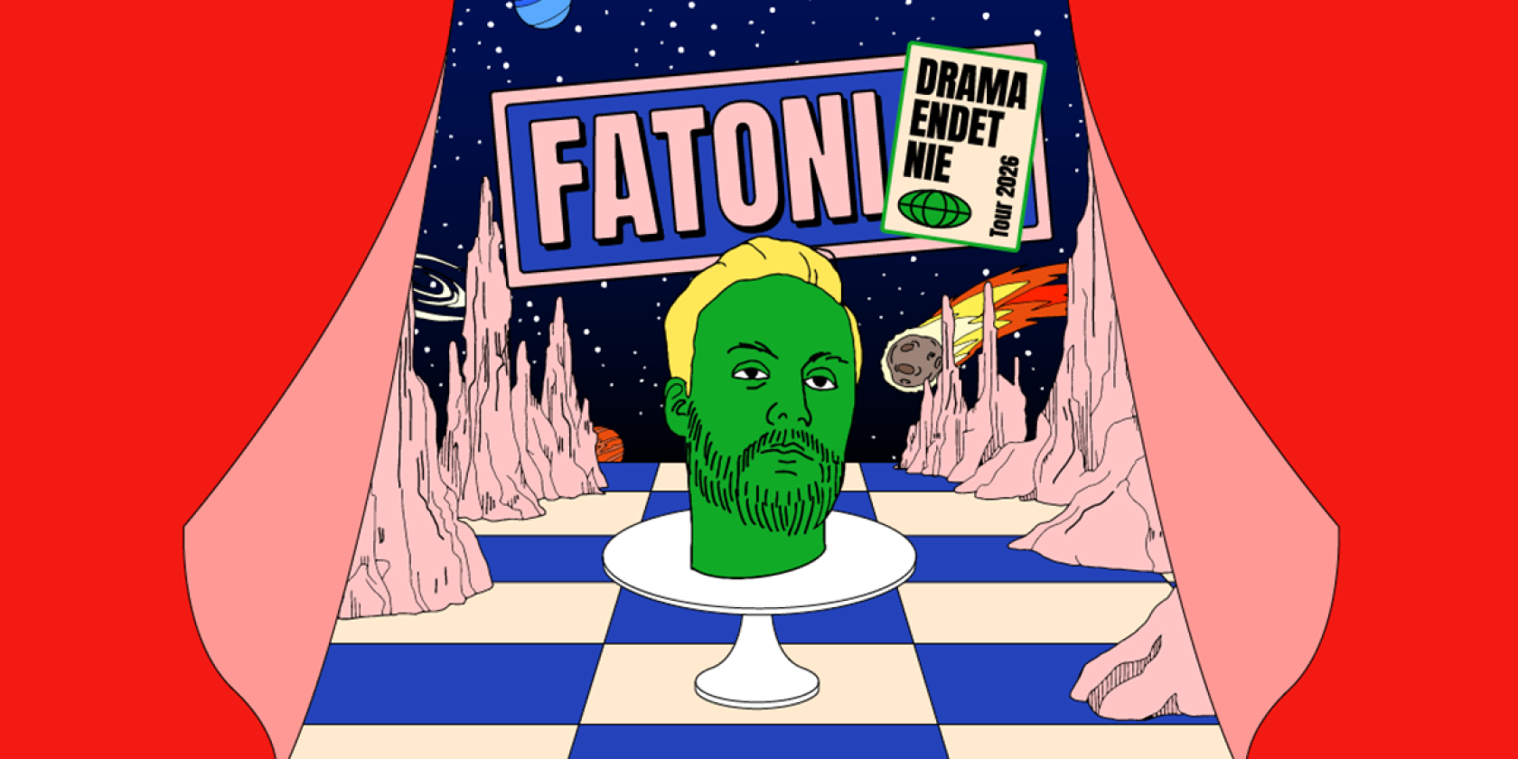 Fatoni - DRAMA ENDET NIE TOUR 2026, &copy; links im Bild