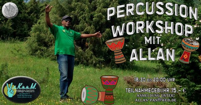 Percussion &ndash; Workshop mit Allan, &copy; arteRalfo