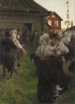 Anders Zorn: Mittsommertanz 1897, © Anders Zorn (1860–1920) Mittsommertanz, 1897, Nationalmuseum, Stockholm © Nationalmuseum, Stockholm, Foto: Cecilia Heisser