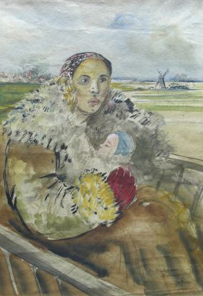 Alfred Partikel, Die Mutter von Nemmersdorf, 1944, © Ostpreußisches Landesmuseum