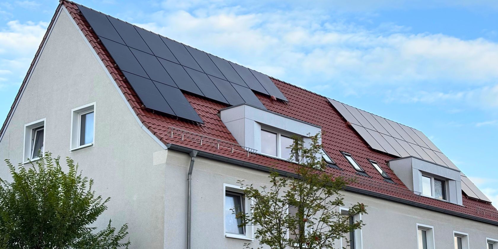 PV-Anlage auf einem Mehrfamilienhaus, © Landkreis Lüneburg
