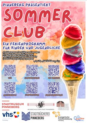 Plakat SommerClub 2026, &copy; Stadt Pinneberg u. a.