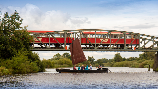 Kombifahrt - Torfkahn und Moorexpress, &copy; J&uuml;rgen Miesner