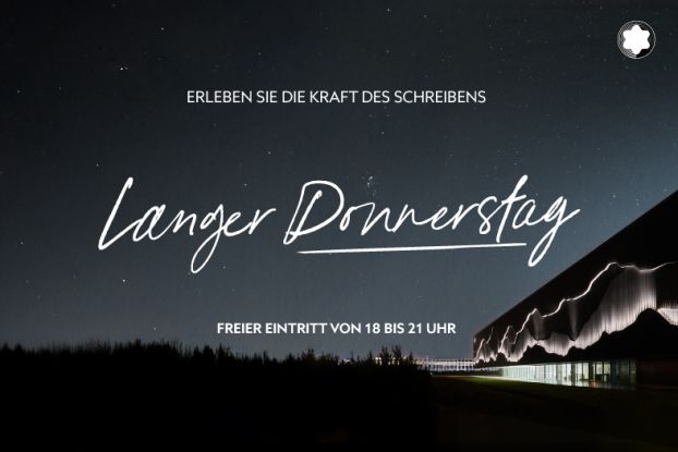 Langer Donnerstag im MONTBLANC HAUS, © MONTBLANC HAUS