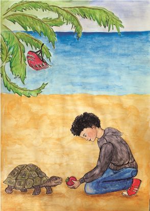 Simon und Nuna - Spaghetti, Sturm und Fahrradhelm, &copy; Philip M&uuml;ller