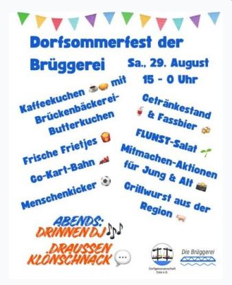 Dorfsommerfest der Br&uuml;ggerei - wir feiern wieder!, &copy; Die Br&uuml;ggerei