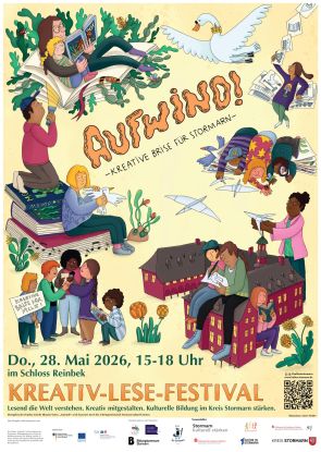 Aufwind! Poster, &copy; Stabsbereich Kultur Stormarn (c) Illu: Amrei Fiedler