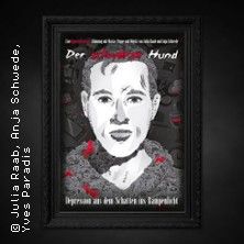 Der schwarze Hund, &copy; links im Bild