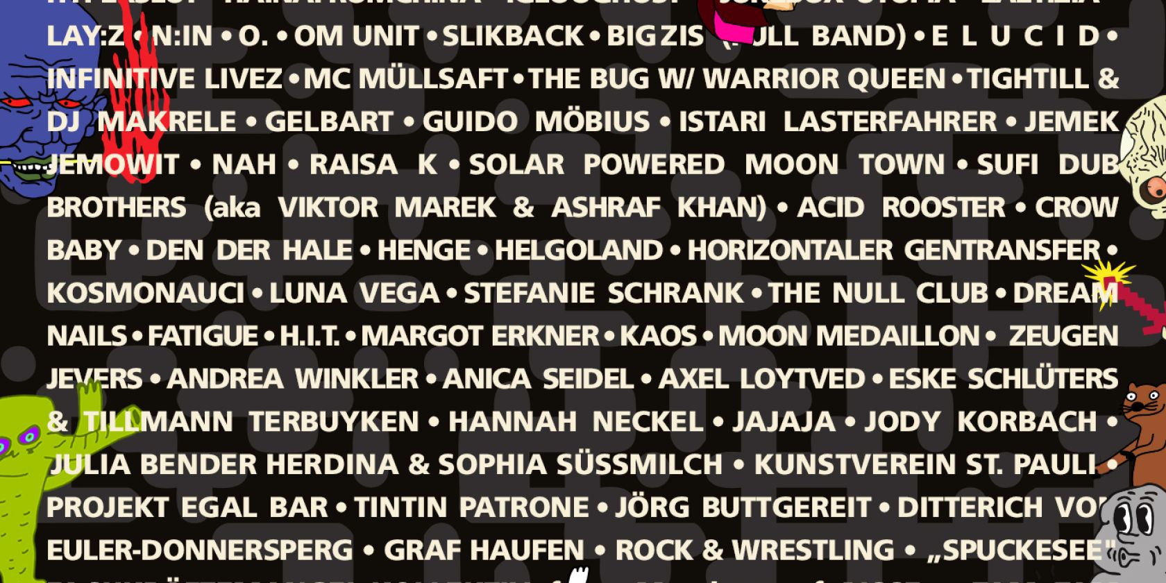 OFF THE RADAR dezentral LINEup, © OFF THE RADAR