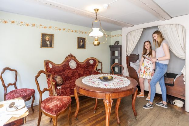Gute Stube und Alkoven in der Kramer-Witwen-Wohnung, Foto SHMH Sinje Hasheider, &copy; SHMH, Foto: Sinje Hasheider