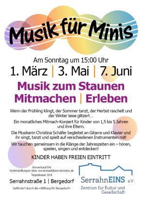 Musik_fuer_Minis_MaerzMaiJuni, &copy; SerrahnEINS e.V.
