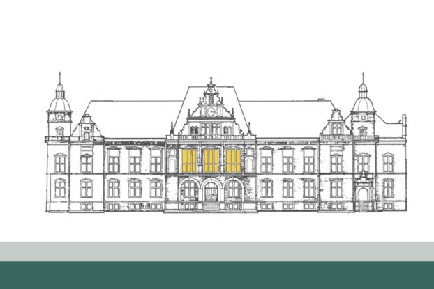 Rathaus Visual gelb, &copy; akademie hamburg