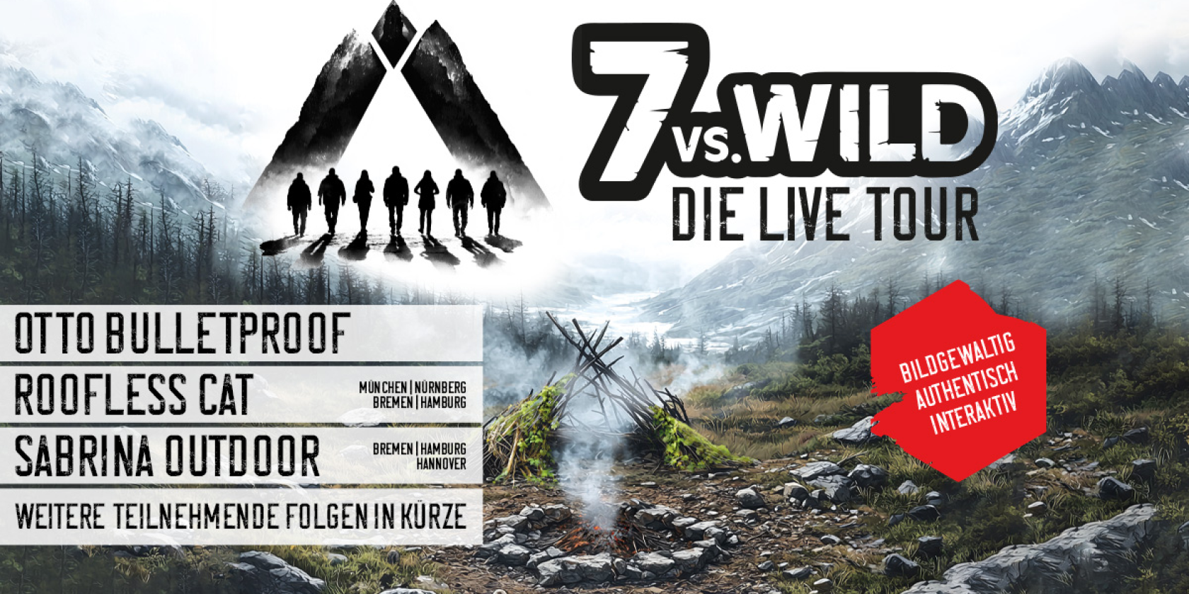 7vs.Wild - Die Live Tour - bildgewaltig, authentisch, interaktiv, &copy; links im Bild