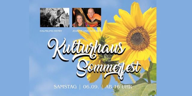 Kulturhaus Sommerfest - Start in die neue Kultursaison!, © Mariposa Design, Halfblind Henry
