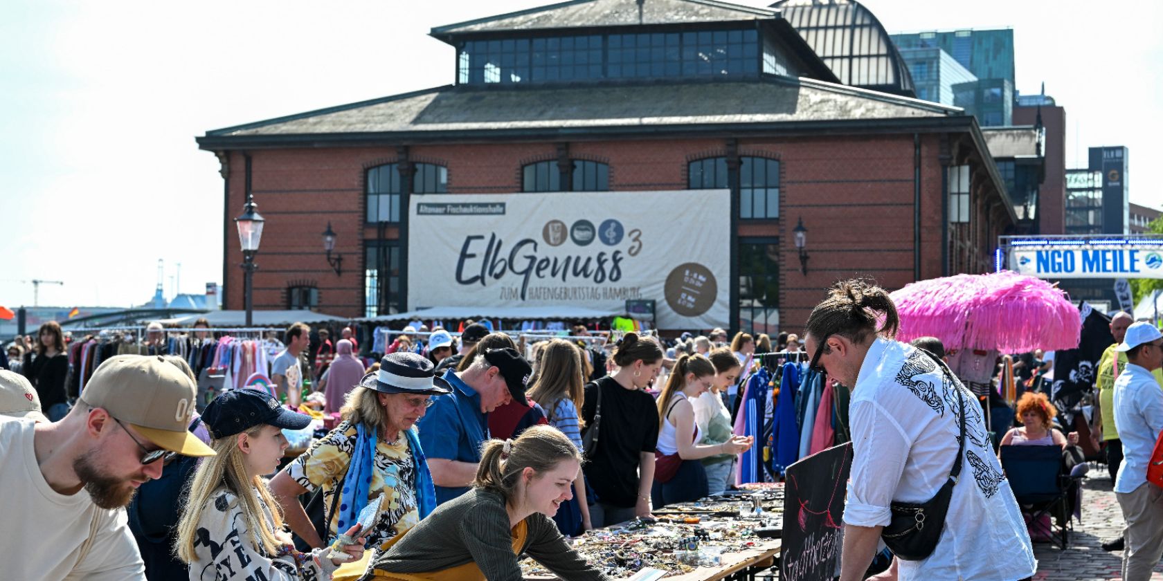 Flohmarkt zum Hafengeburtstag, © Schanzenmarkt GbR