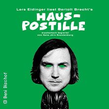Lars Eidinger liest und singt Bertolt Brecht's Hauspostille, &copy; links im Bild