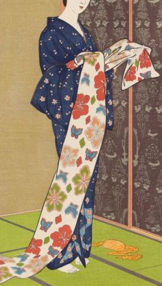 mizuno-toshikata-airing-clothes, &copy; Gemeinfrei da Urheber verstorben, Mizuno Toshikata (1866&ndash;1908), Bild ist Doyōboshi, Airing Clothes, 1893
