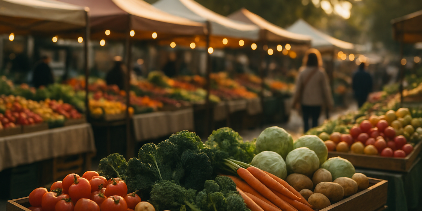 Marktstand mit frischem Gemüse, © Hamburg Tourismus