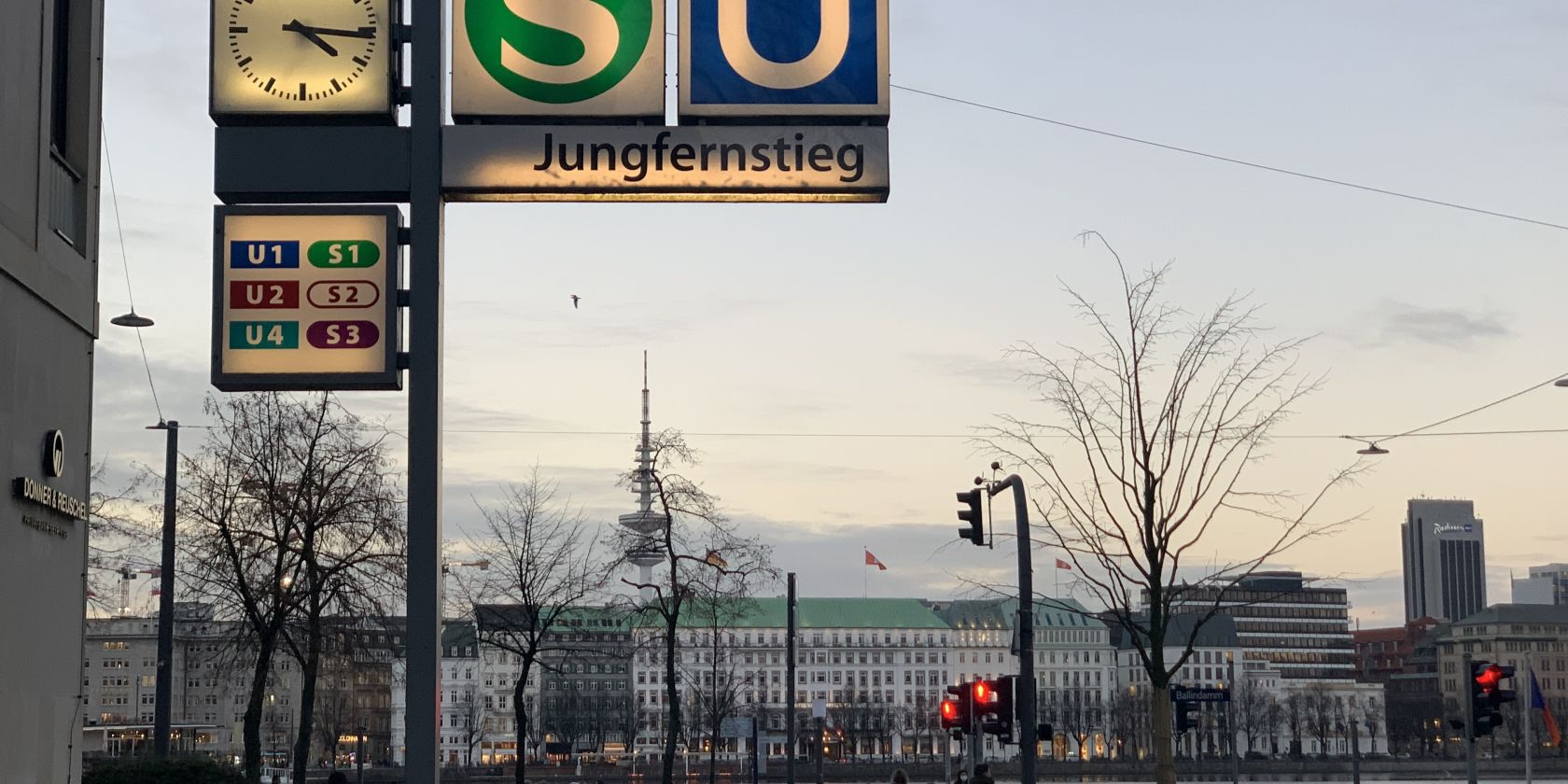 Blick auf die Alster, &copy; Die Hamburg-Lotsen