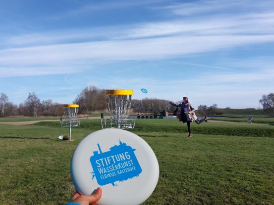 Disc Golf auf Kaltehofe, &copy; Stiftung Wasserkunst Elbinsel Kaltehofe