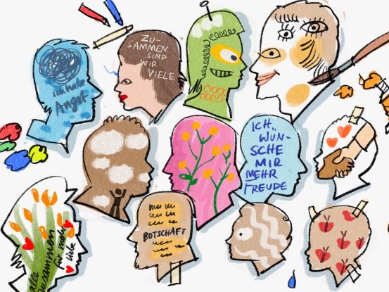 Ich, Du, wir zeigen Profil - Workshop Kunst f&uuml;r Miteinander, &copy; Bj&ouml;rn von Schlippe