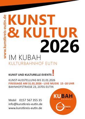 Kunst Ausstellung vom Kreis der K&uuml;nste in Eutin e.V. , im KUBAH Kulturbahnhof Eutin, &copy; Kunstkries Eutin, Martina Baumgardt