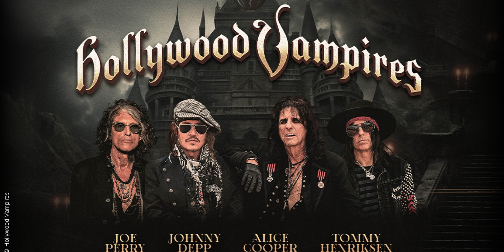 Hollywood Vampires - UK & European Tour 2026, &copy; links im Bild
