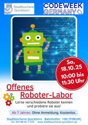 Offenes Roboter-Labor, © Stadtbücherei Quickborn