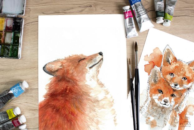 20250920-Aquarell-Workshop-Fuchs, © Mary-Lou Ploss