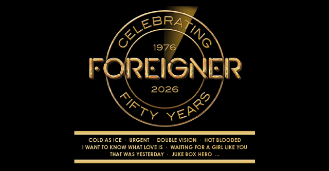 Foreigner - 50th Anniversary Tour, &copy; links im Bild