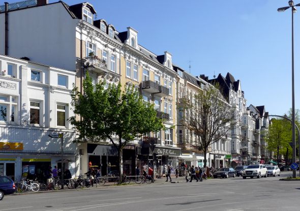 Die Eppendorfer Landstra&szlig;e, &copy; W. Hundt